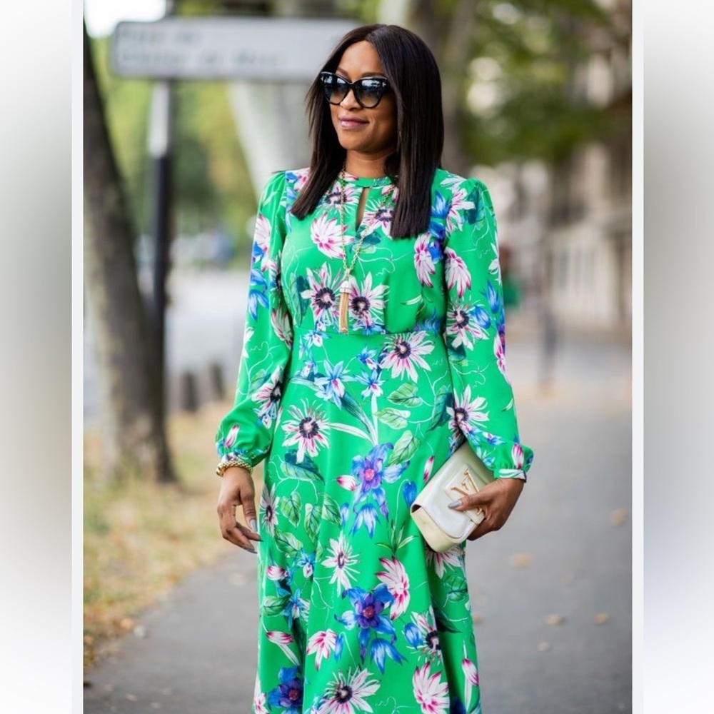 H&M floral print A line dress